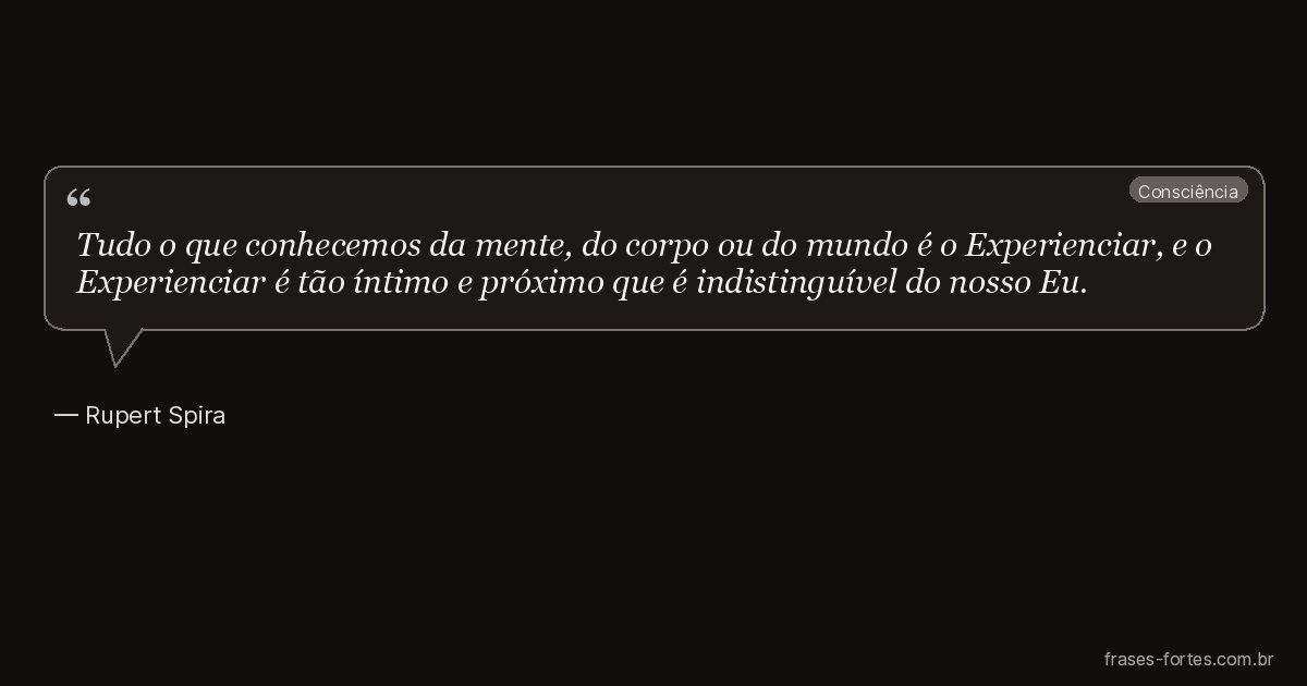 Frase de Rupert Spira