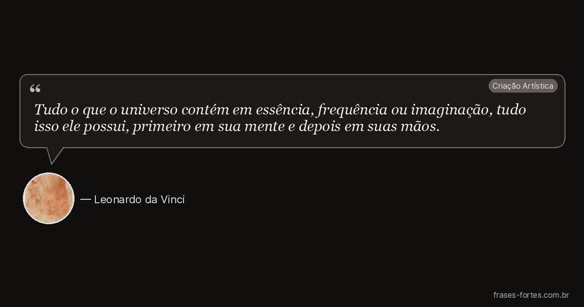 Frase de Leonardo da Vinci