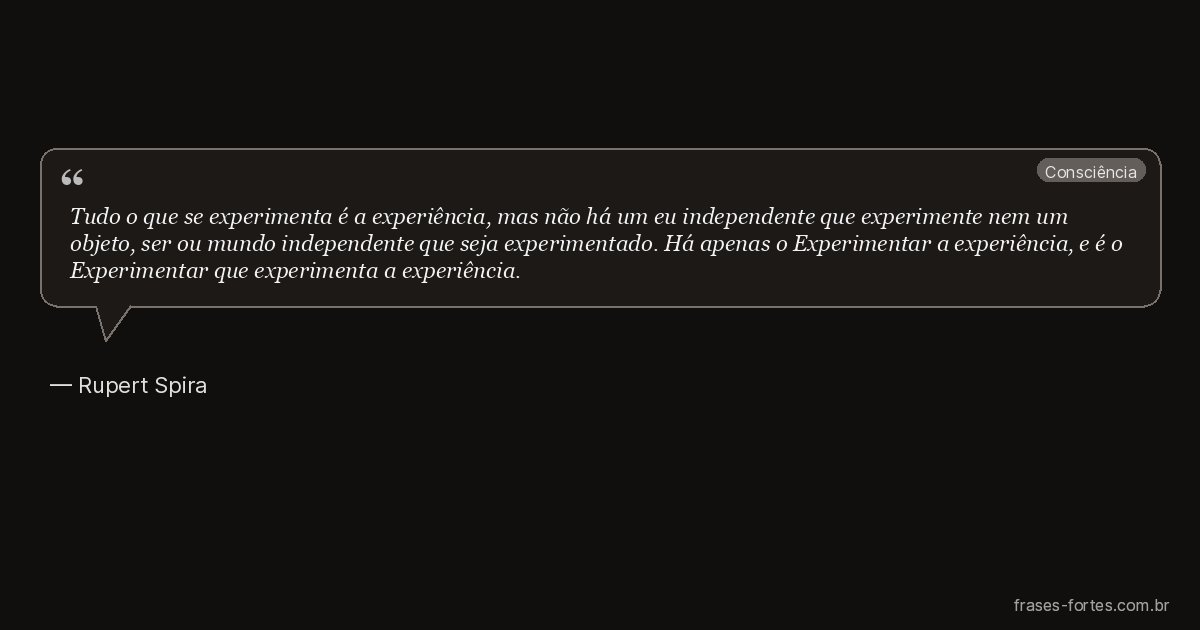Frase de Rupert Spira