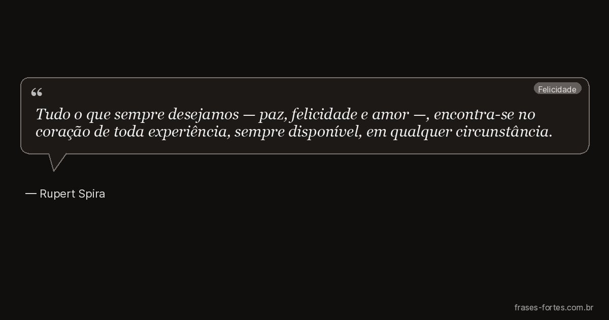 Frase de Rupert Spira