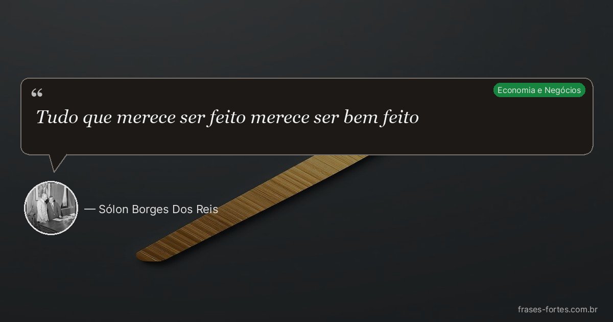 Frase de Sólon Borges Dos Reis