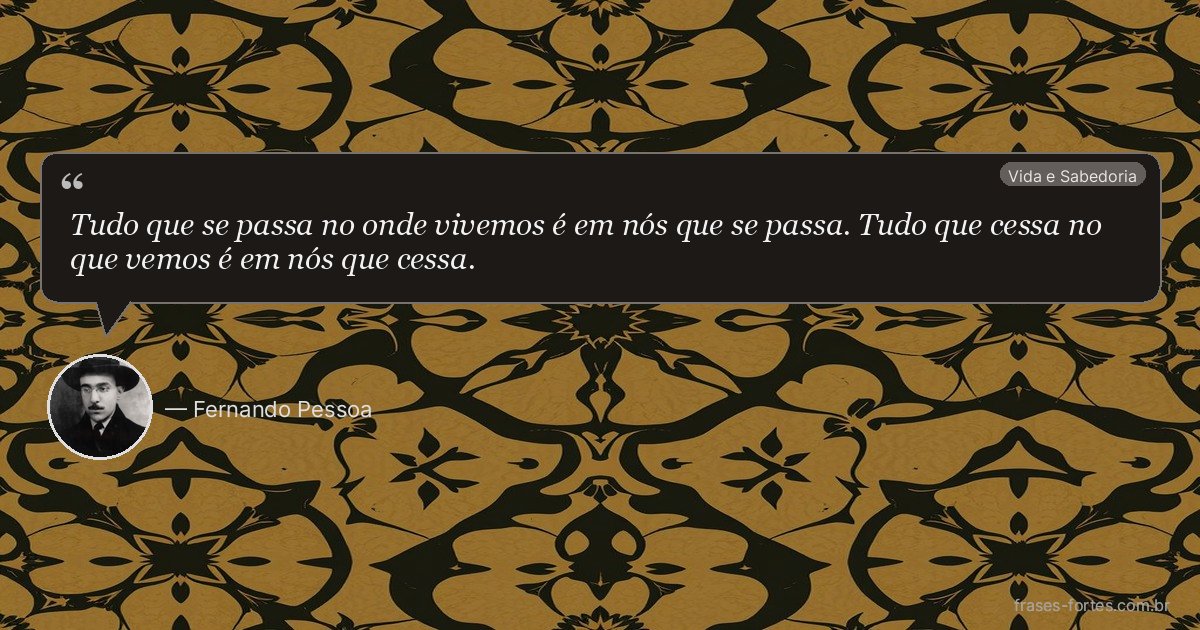 Frase de Fernando Pessoa