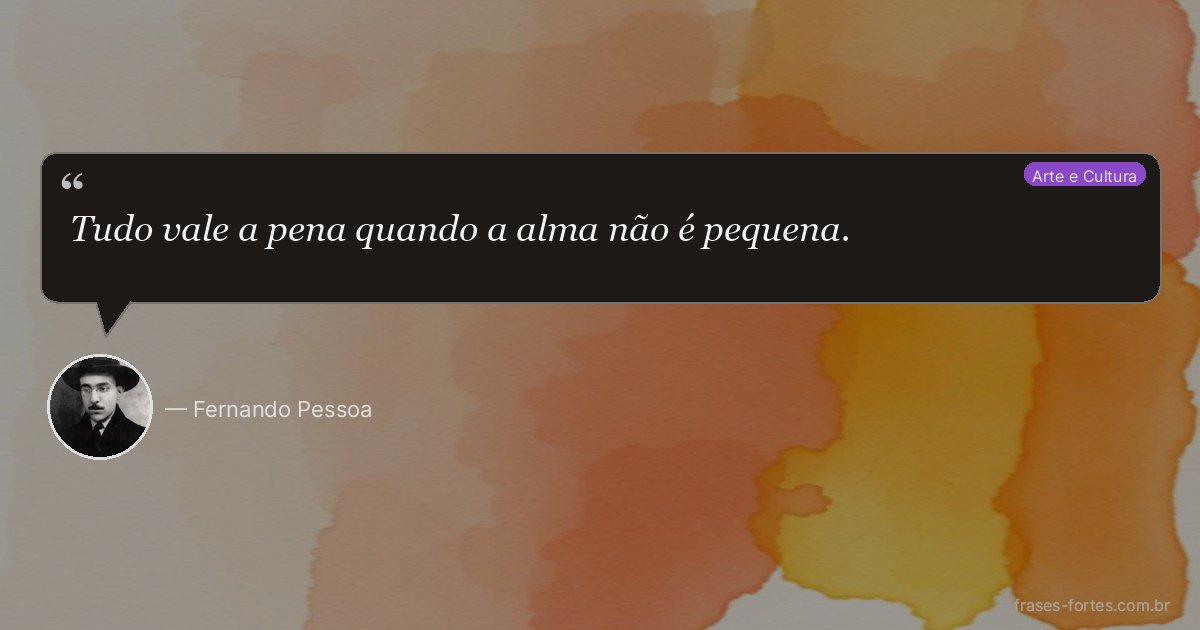 Frase de Fernando Pessoa