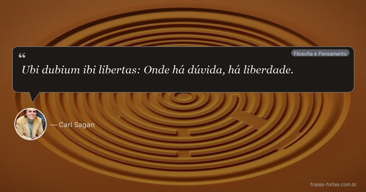 Frase de Carl Sagan