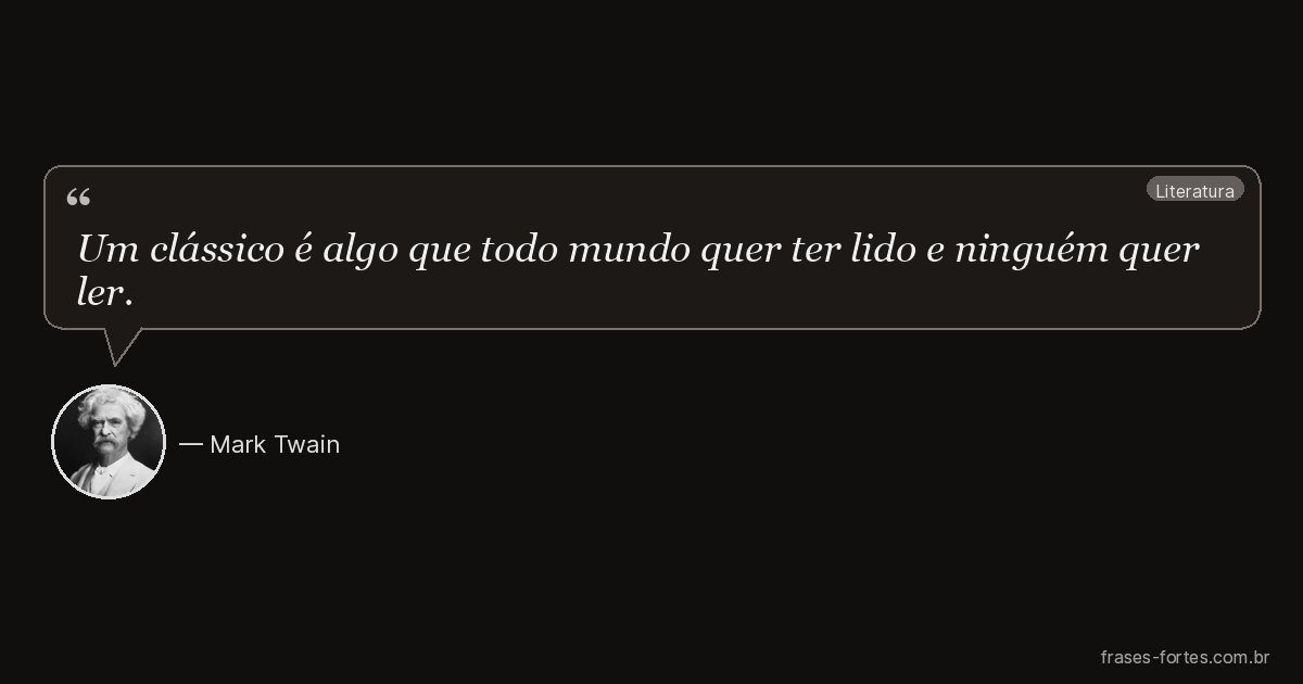 Frase de Mark Twain