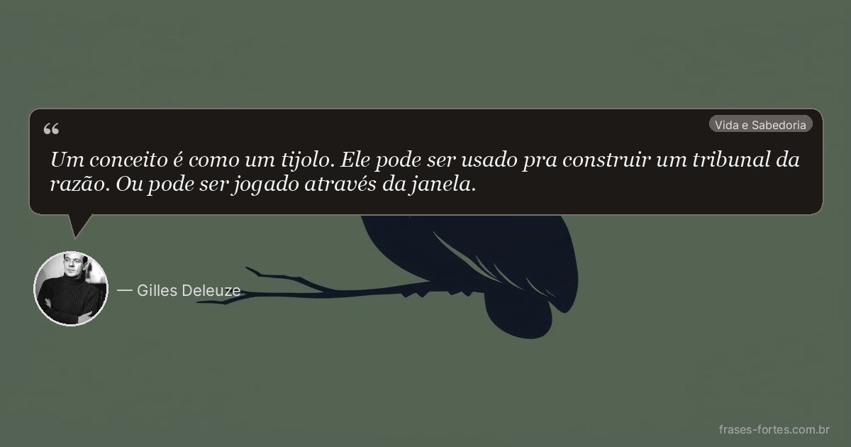 Frase de Gilles Deleuze