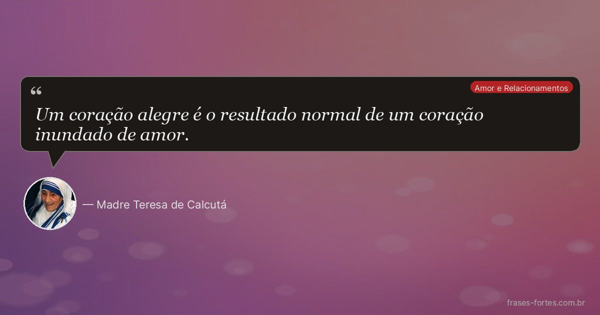 Frase de Madre Teresa de Calcutá