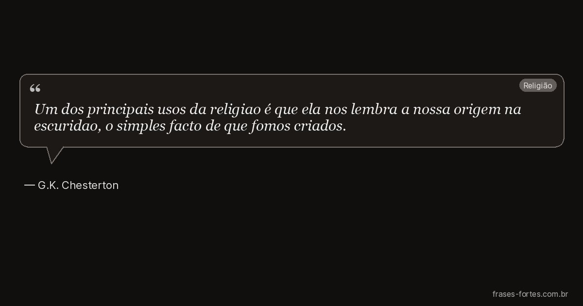Frase de G.K. Chesterton