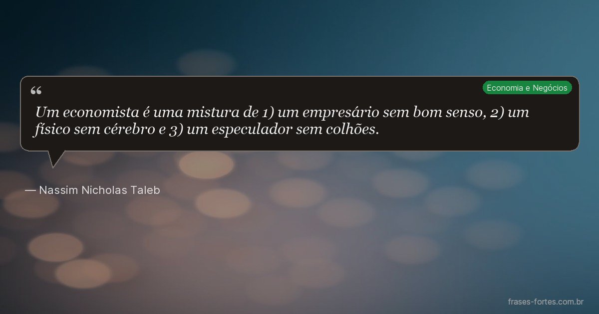 Frase de Nassim Nicholas Taleb