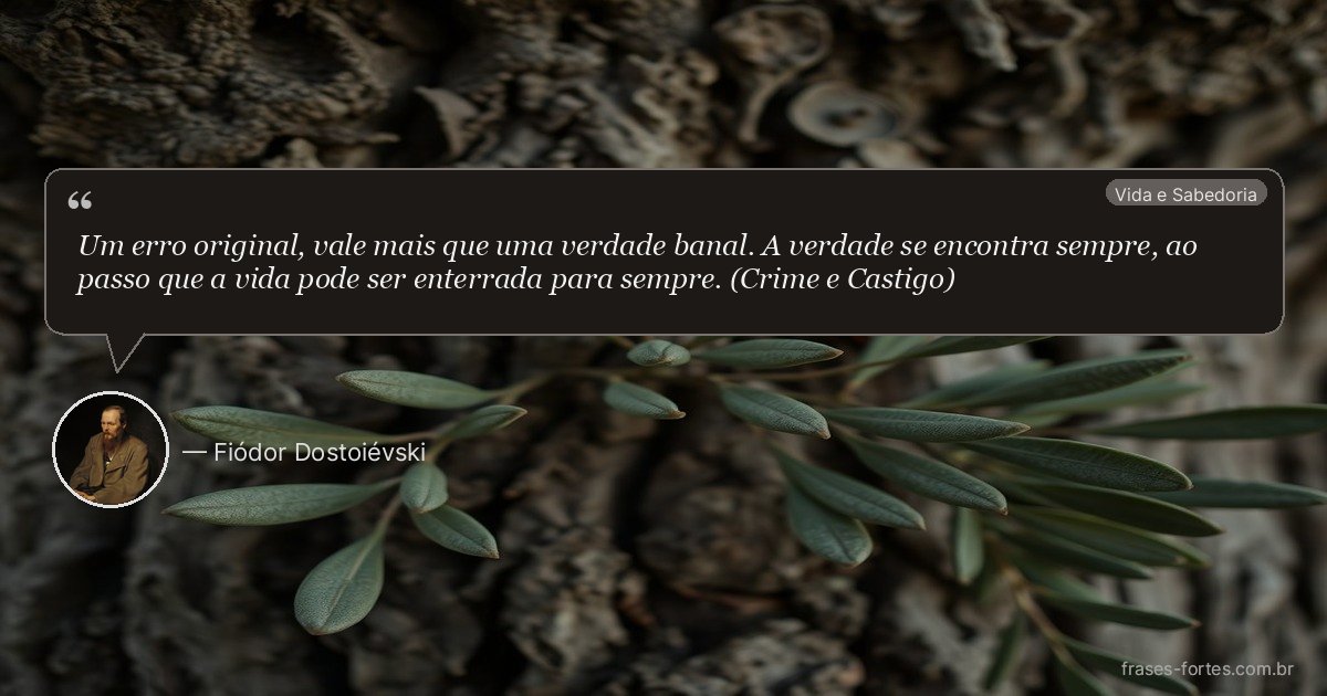 Frase de Fiódor Dostoiévski