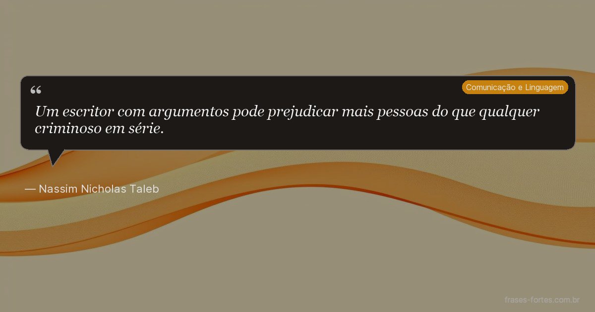 Frase de Nassim Nicholas Taleb