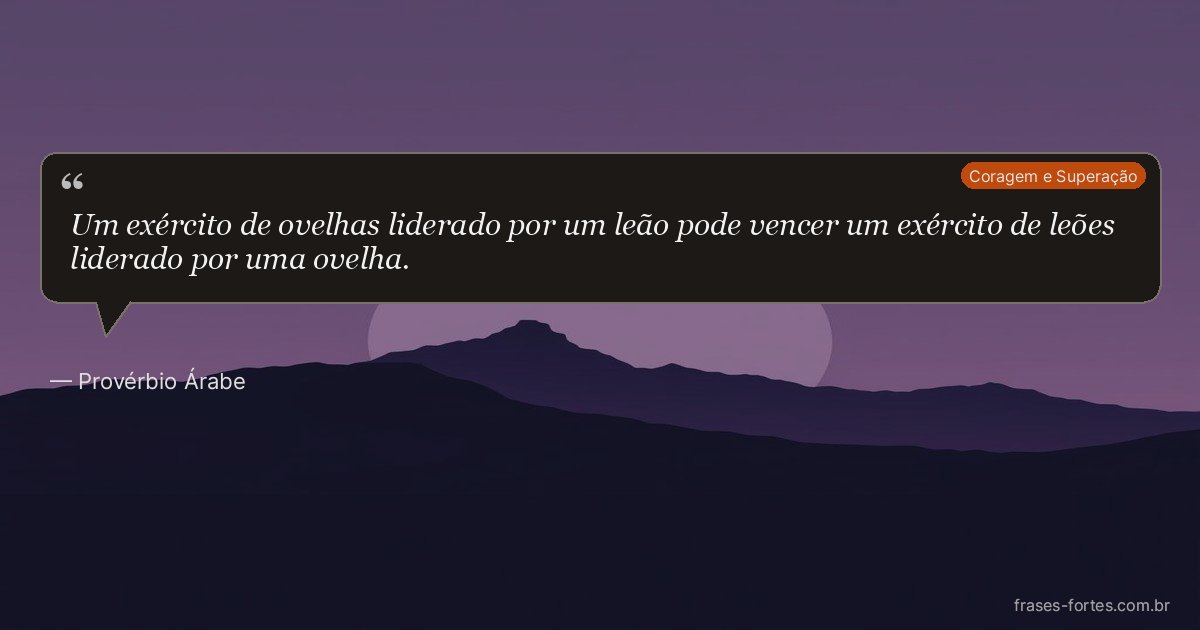 Frase de Provérbio Árabe