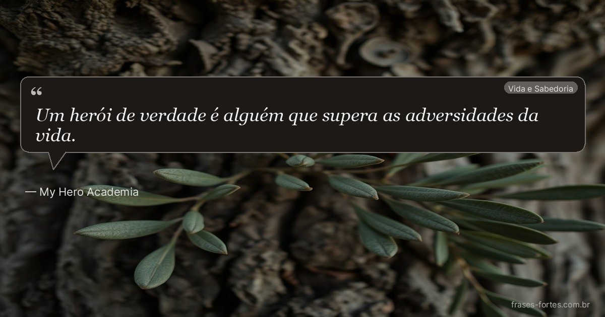 Frase de My Hero Academia