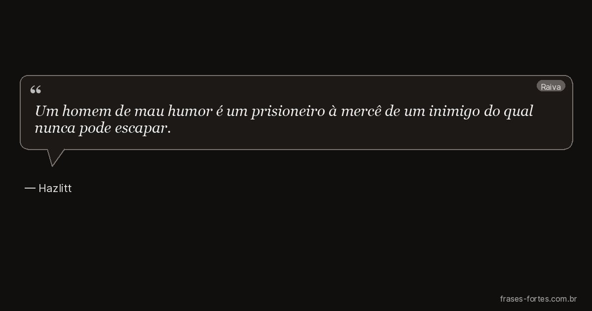 Frase de Hazlitt