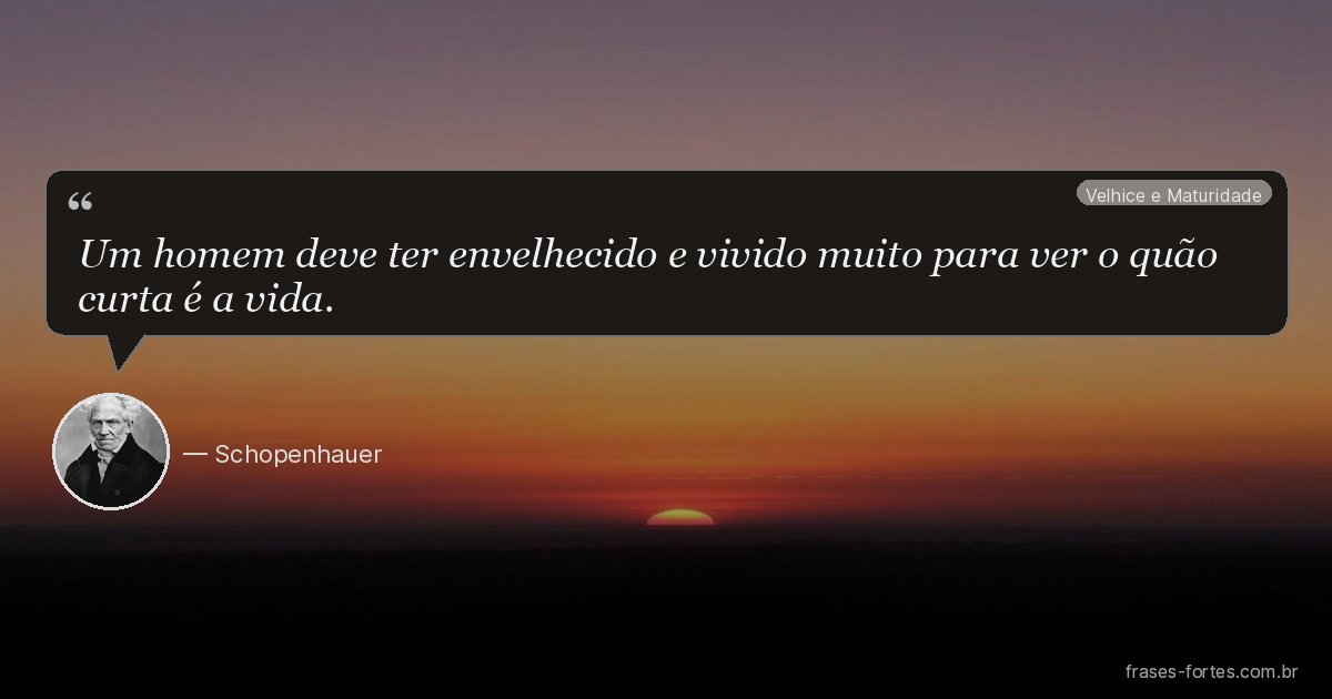 Frase de Schopenhauer