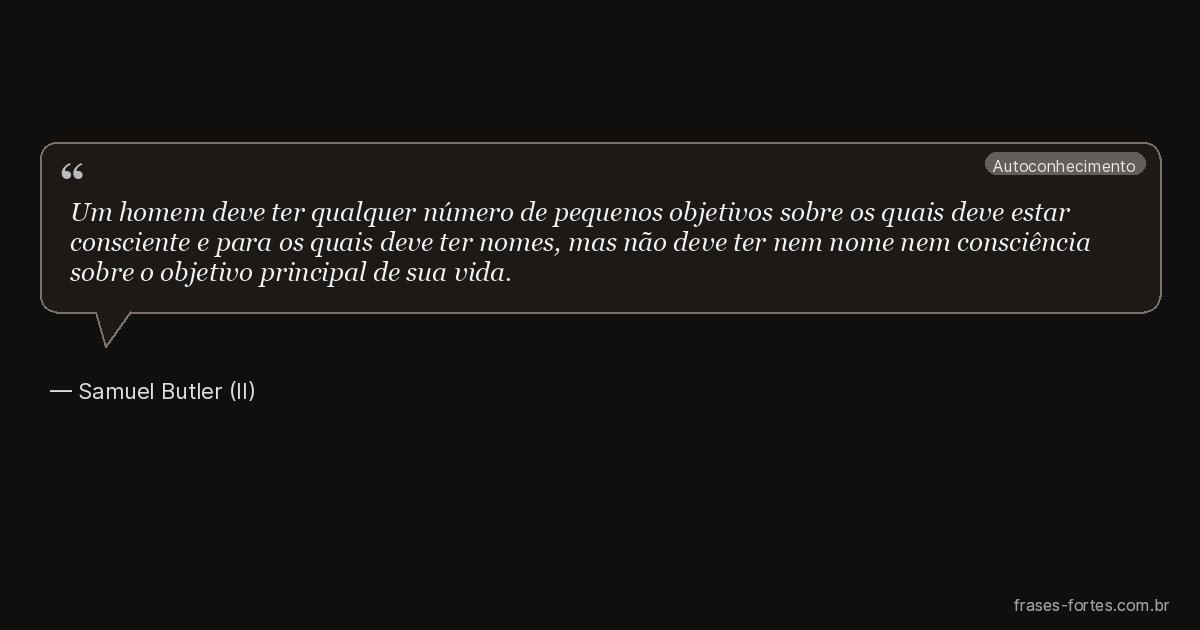 Frase de Samuel Butler (II)
