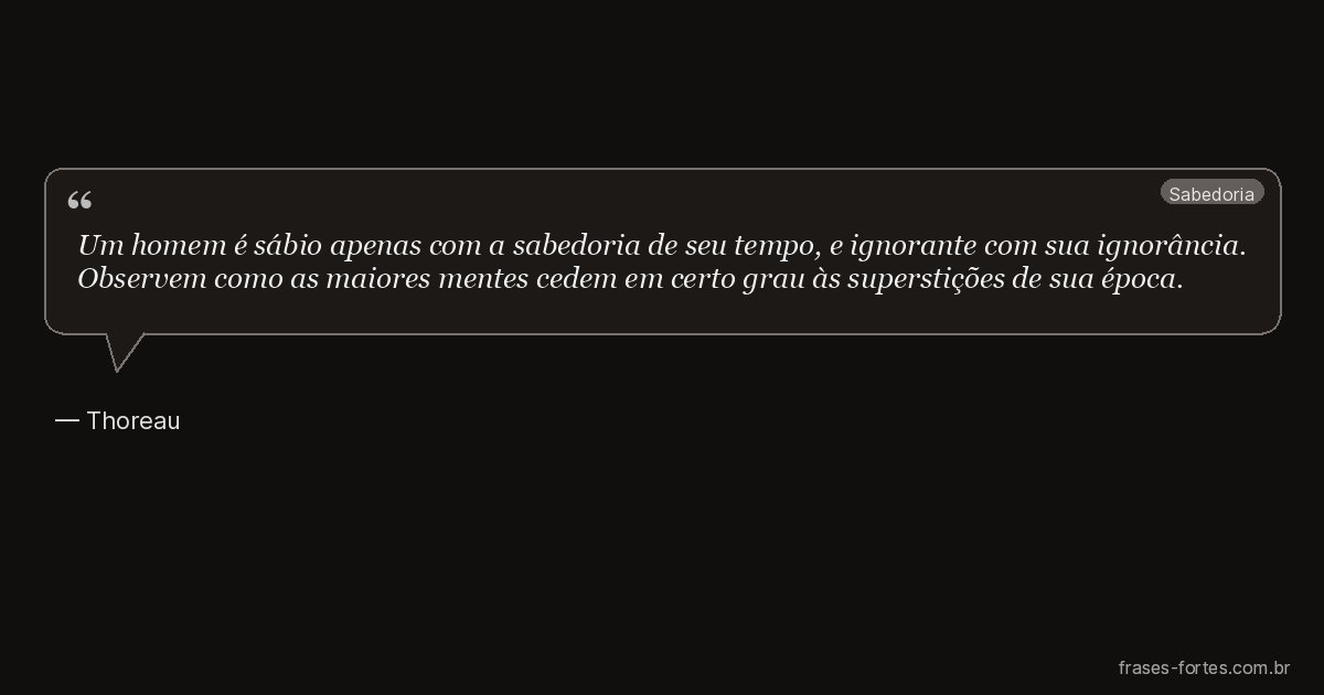Frase de Thoreau