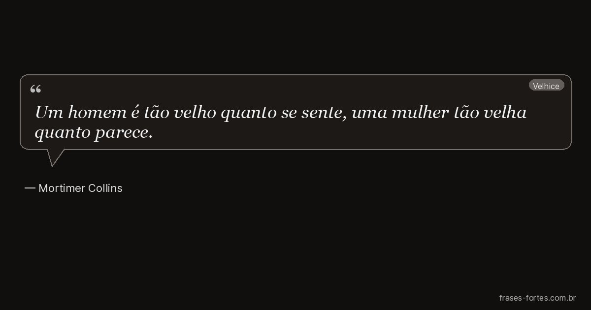 Frase de Mortimer Collins