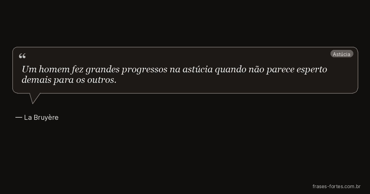 Frase de La Bruyère