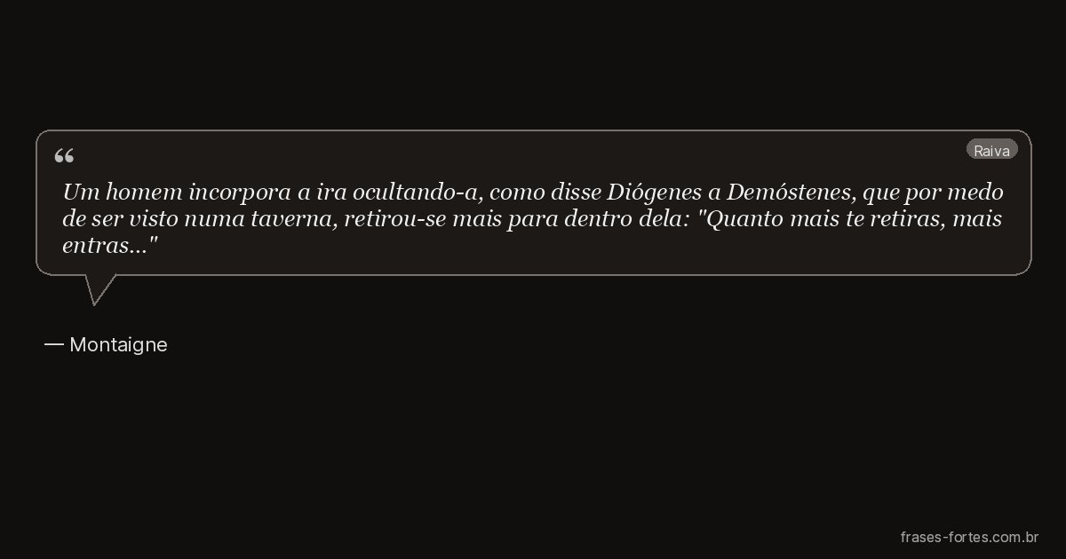 Frase de Montaigne