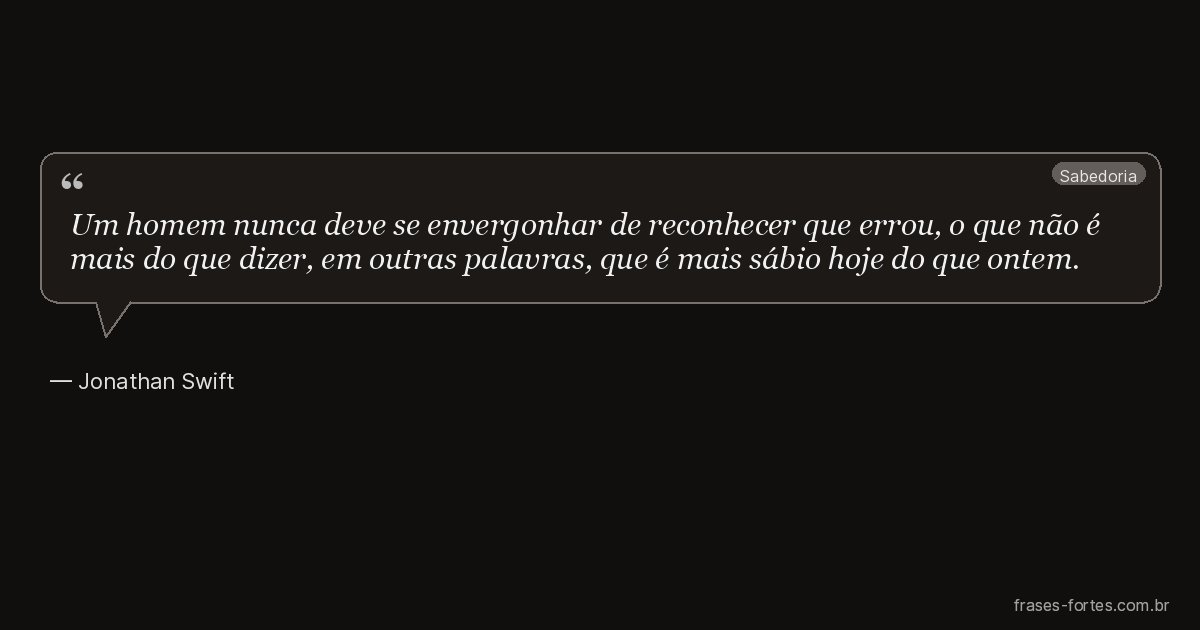 Frase de Jonathan Swift