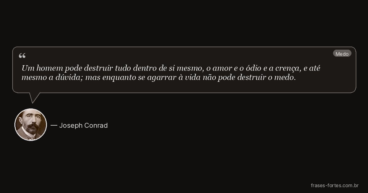 Frase de Joseph Conrad