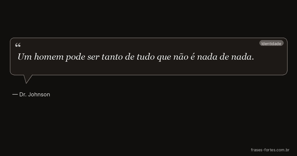 Frase de Dr. Johnson