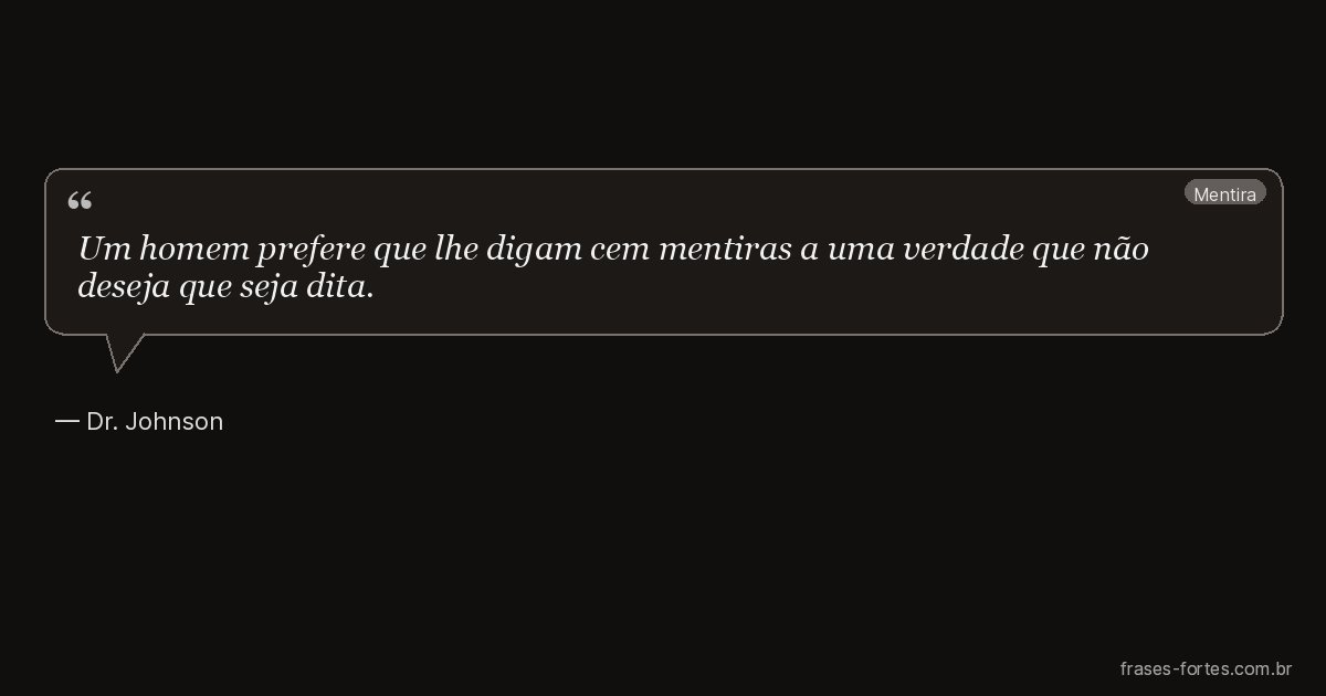 Frase de Dr. Johnson