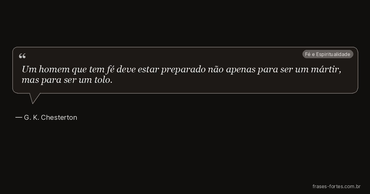 Frase de G. K. Chesterton