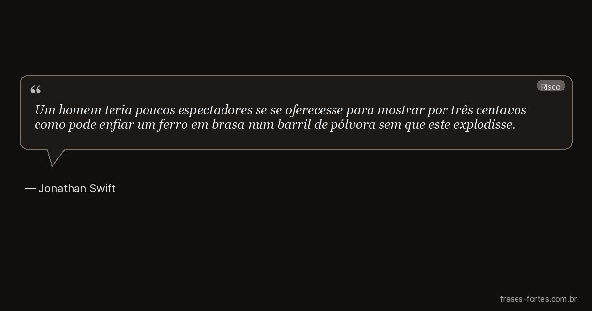 Frase de Jonathan Swift