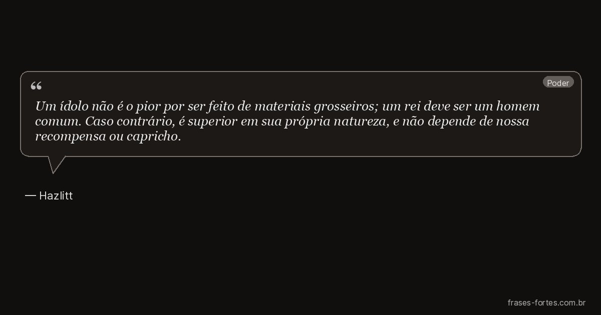 Frase de Hazlitt