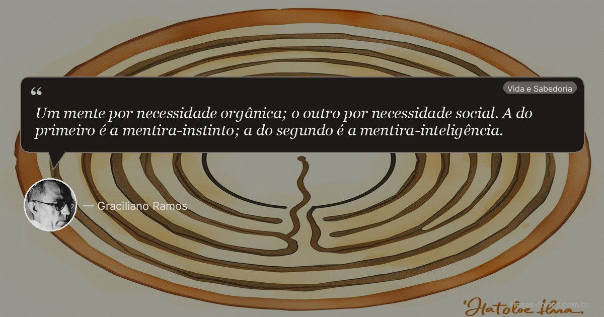 Frase de Graciliano Ramos