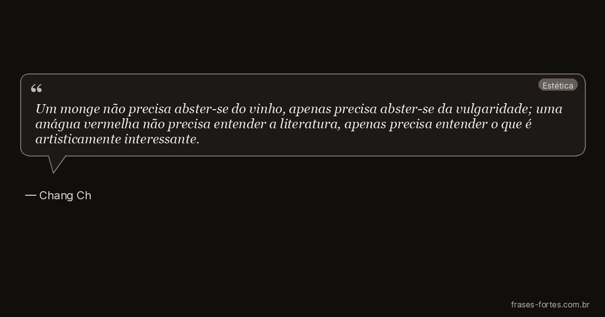 Frase de Chang Ch'ao