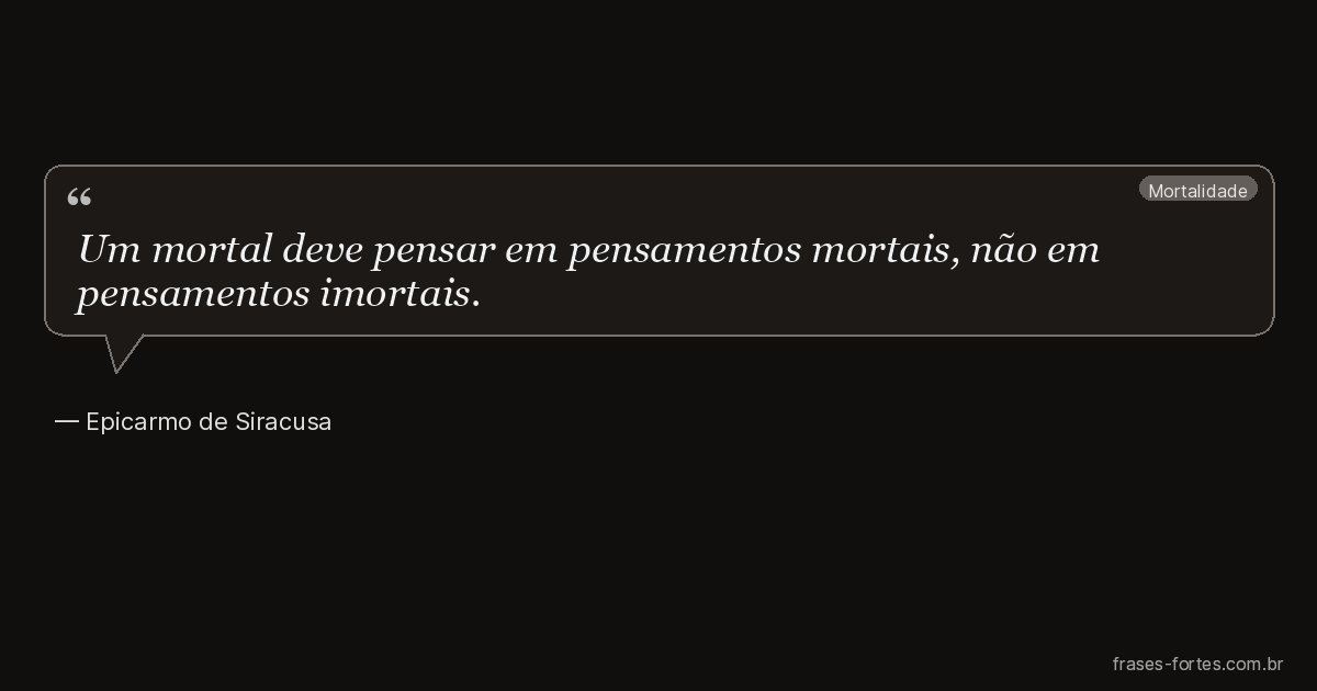 Frase de Epicarmo de Siracusa
