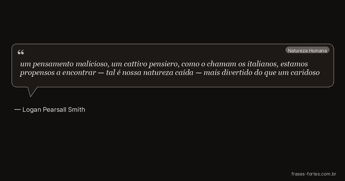 Frase de Logan Pearsall Smith