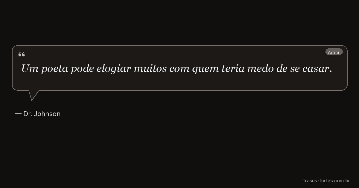 Frase de Dr. Johnson