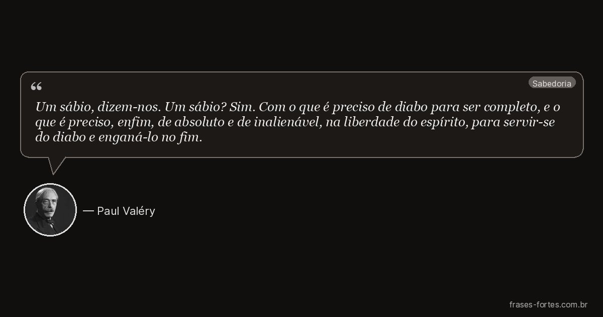 Frase de Paul Valéry