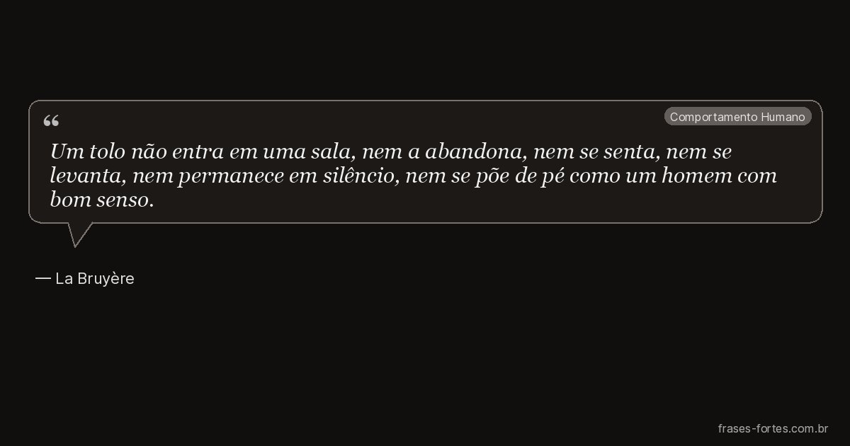 Frase de La Bruyère