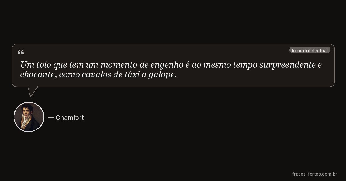 Frase de Chamfort