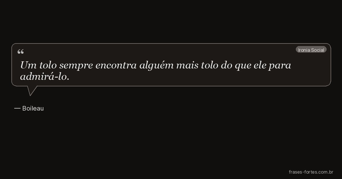 Frase de Boileau
