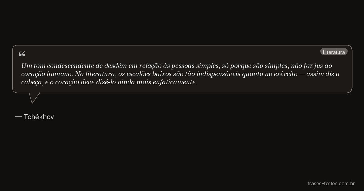 Frase de Tchékhov