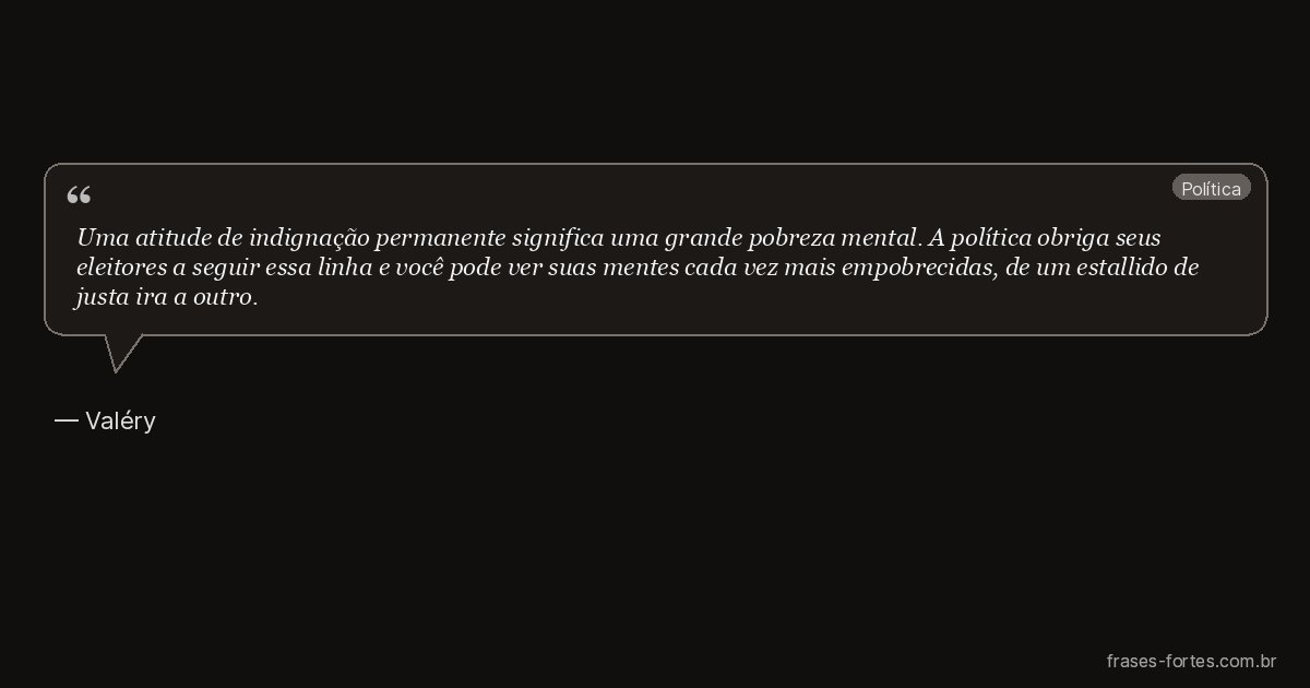 Frase de Valéry