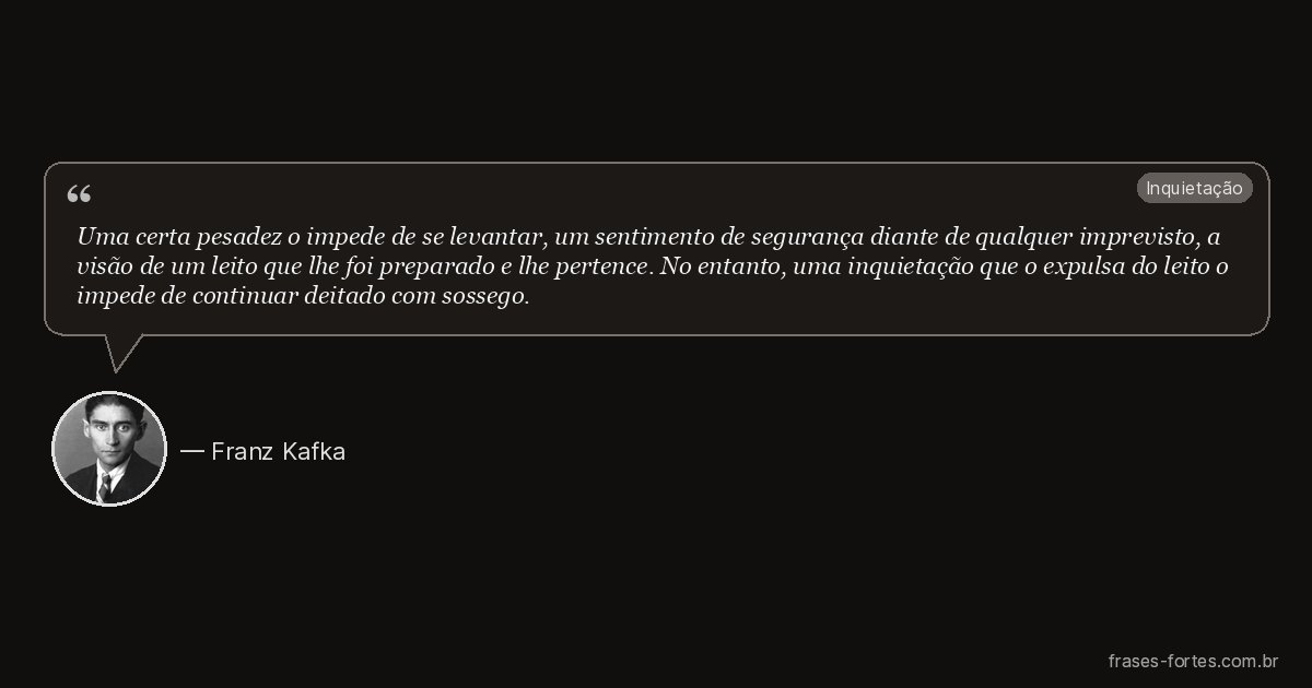Frase de Franz Kafka