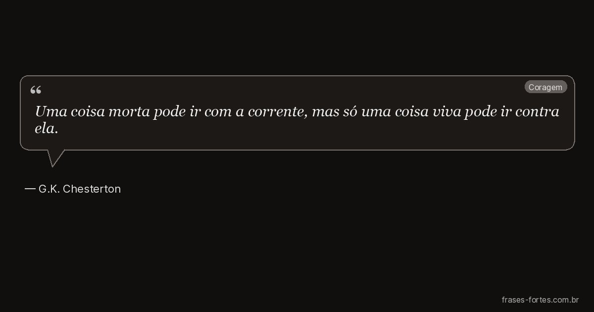 Frase de G.K. Chesterton