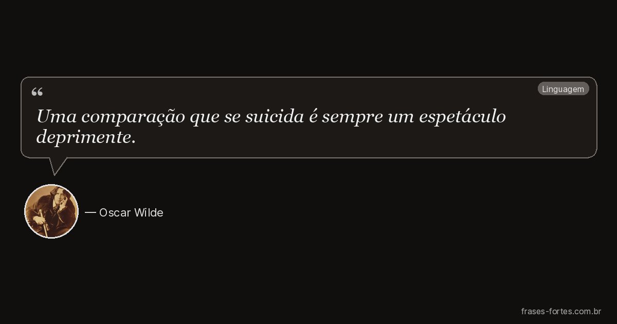 Frase de Oscar Wilde