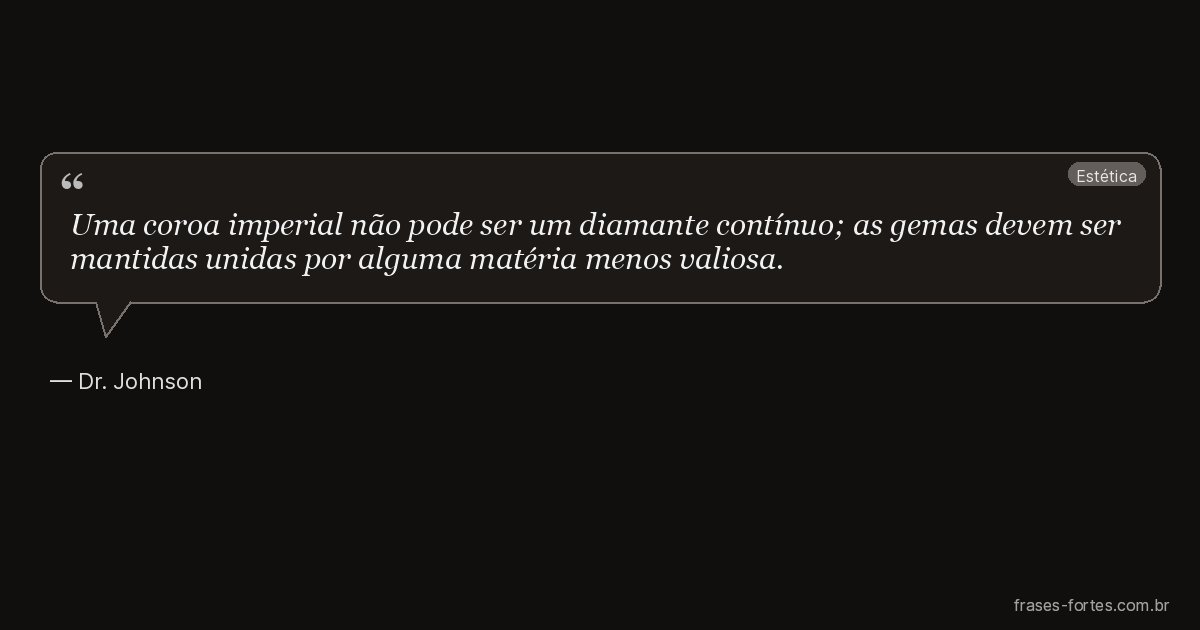 Frase de Dr. Johnson