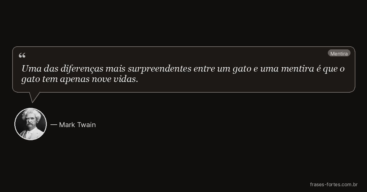 Frase de Mark Twain