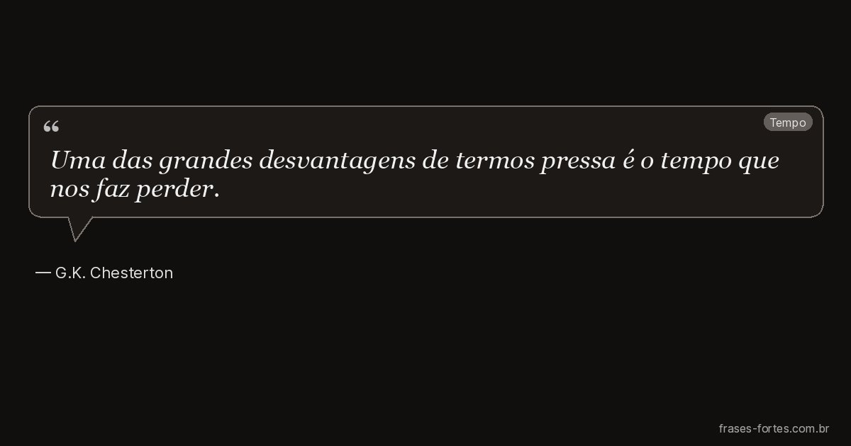 Frase de G.K. Chesterton