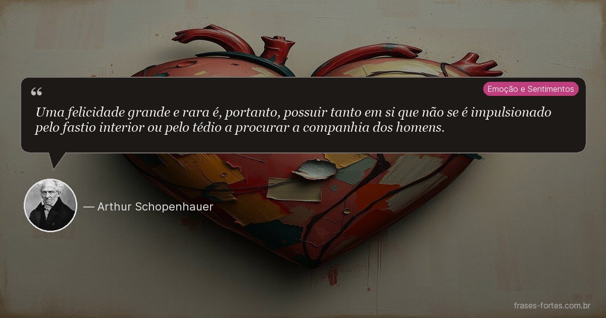 Frase de Arthur Schopenhauer