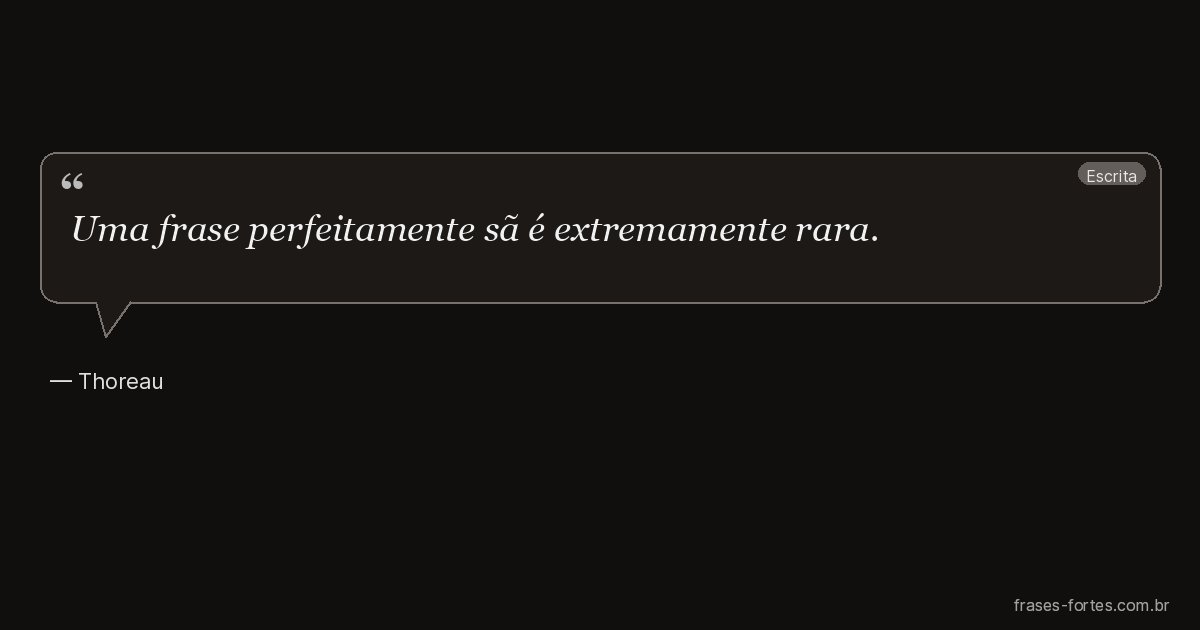 Frase de Thoreau